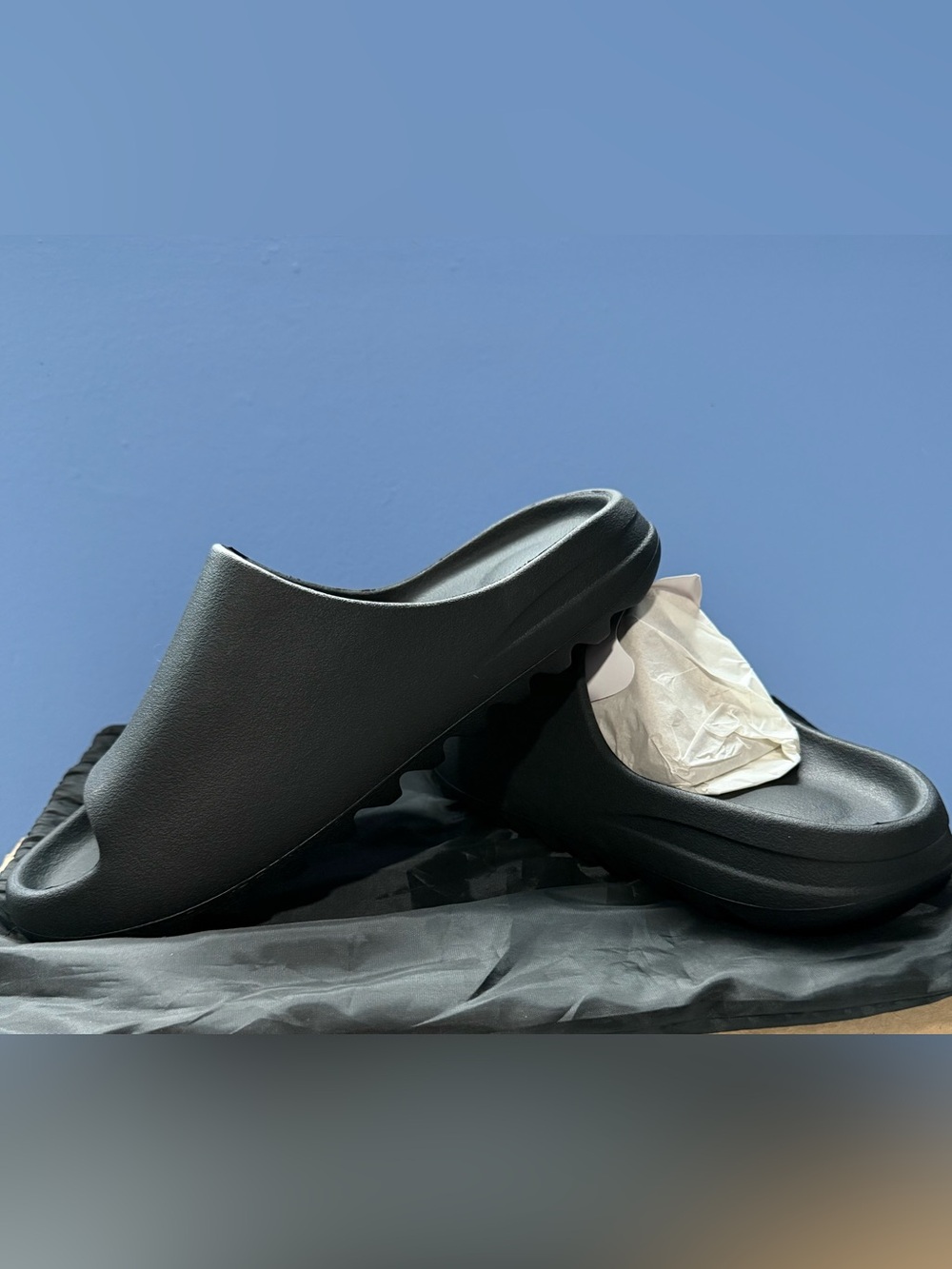 YZY YS-01 Black Slides Size 12 NEW w/ Dust Bag Yeezy